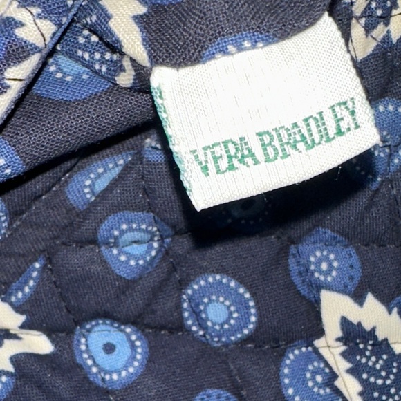 Vera Bradley Blue Coin Maple Leaf Pattern Sling Crossbody Swing Bag EUC VINTAGE - Picture 11 of 14